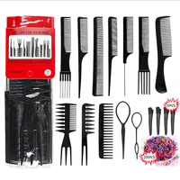 styling comb set portable anti static hairdressing hair comb hair detangler comb makeup barber haircare stylist tool set