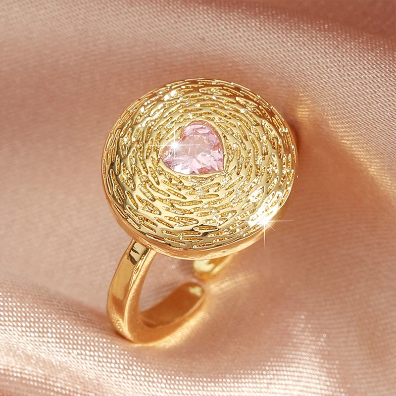 2021 модные красочные любовные кольца для женщин свадебные регулируемые открытые