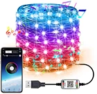 Гирлянда с 200 светодиодами и управлением через приложение, USB, 20 м