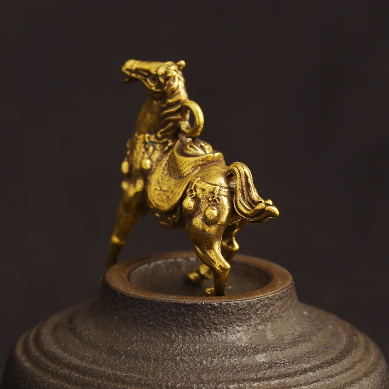 Латунные беговые войны фигурки лошадей брелок кулон ювелирные украшения