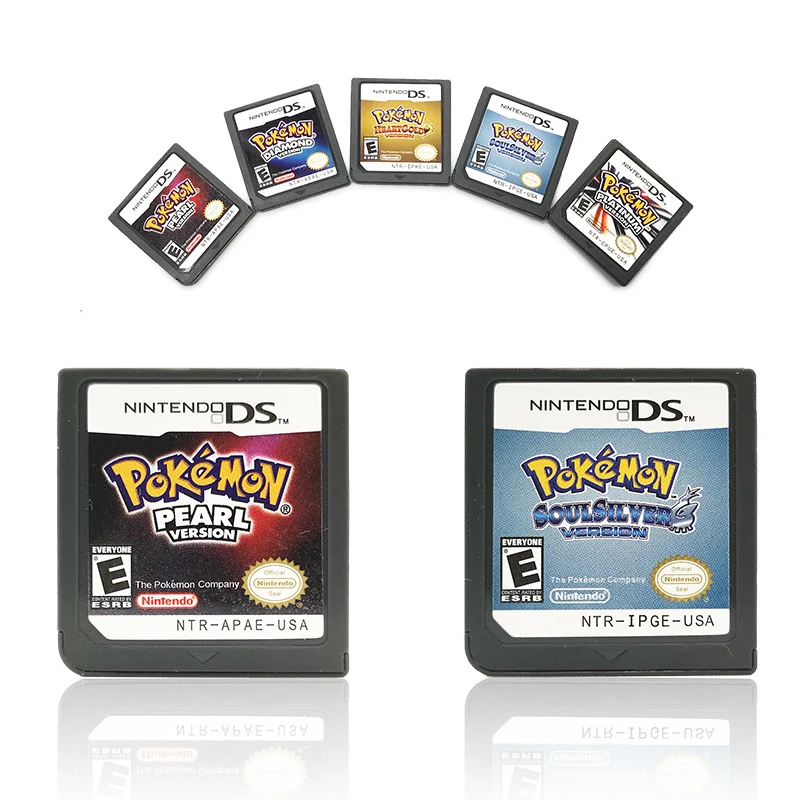 Картридж для игровой консоли DS 3DS 2DS NDS серии Pokemon Diamond сердцебиения золотой