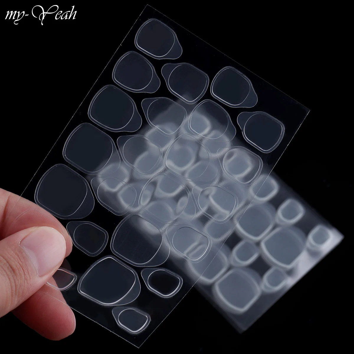 1/5 листов для дизайна ногтей прозрачные накладные ногти клейкая лента гибкий