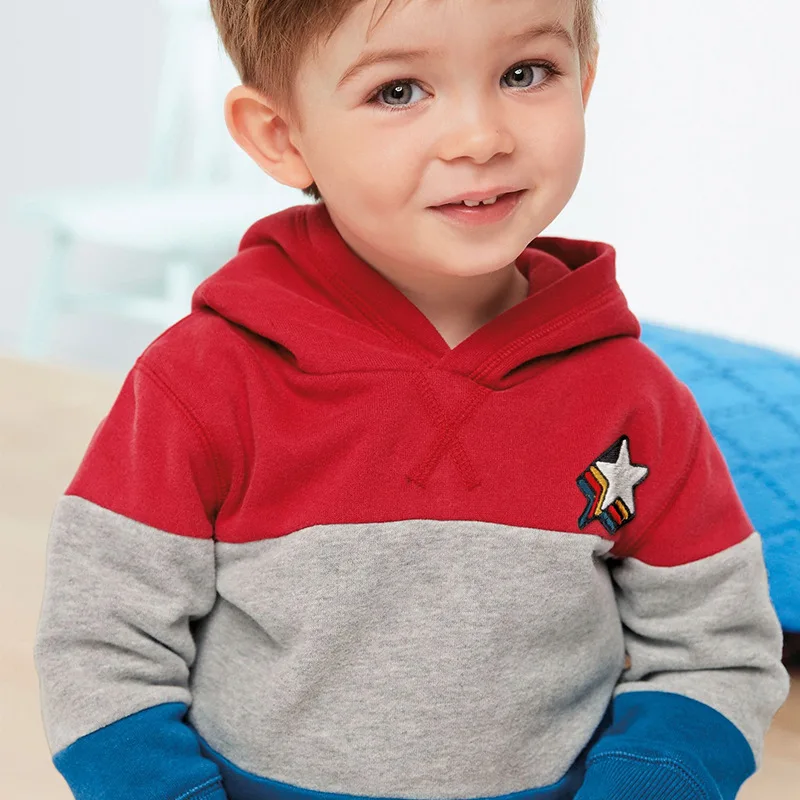 Хлопковая толстовка с длинным рукавом и круглым вырезом для мальчиков | Мать