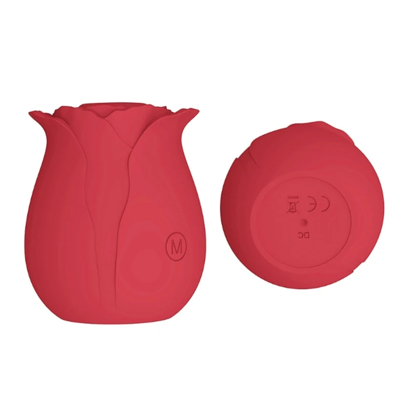 Вагинальный вибратор в форме розы интимные товары присоска для сосков оральная