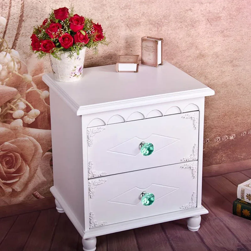 

1Pcs Door Pull Handle Luxury Diamond Shaped Crystal Drawer Knob Cabinet Cupboard Furniture Home Door Pull Handle