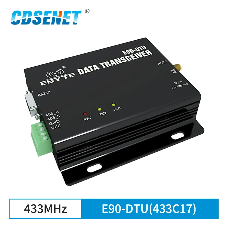 

RS232/RS485 ModBus Modem 433MHz 17dBm Long Distance 1km LNA Digital FEC High Speed Continuous Transmission IOT E90-DTU(433C17)