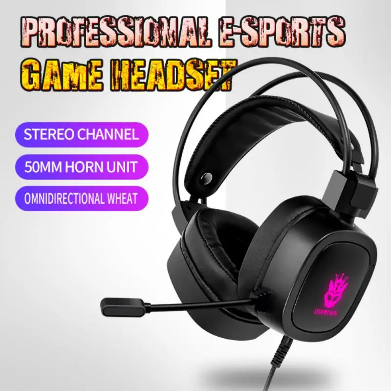 

USB /3.5mm Gaming Headset Gamer Headphones 7.1 Surround Sound Stereo Earphones with Microphone Breathing LED Light PC Gamer