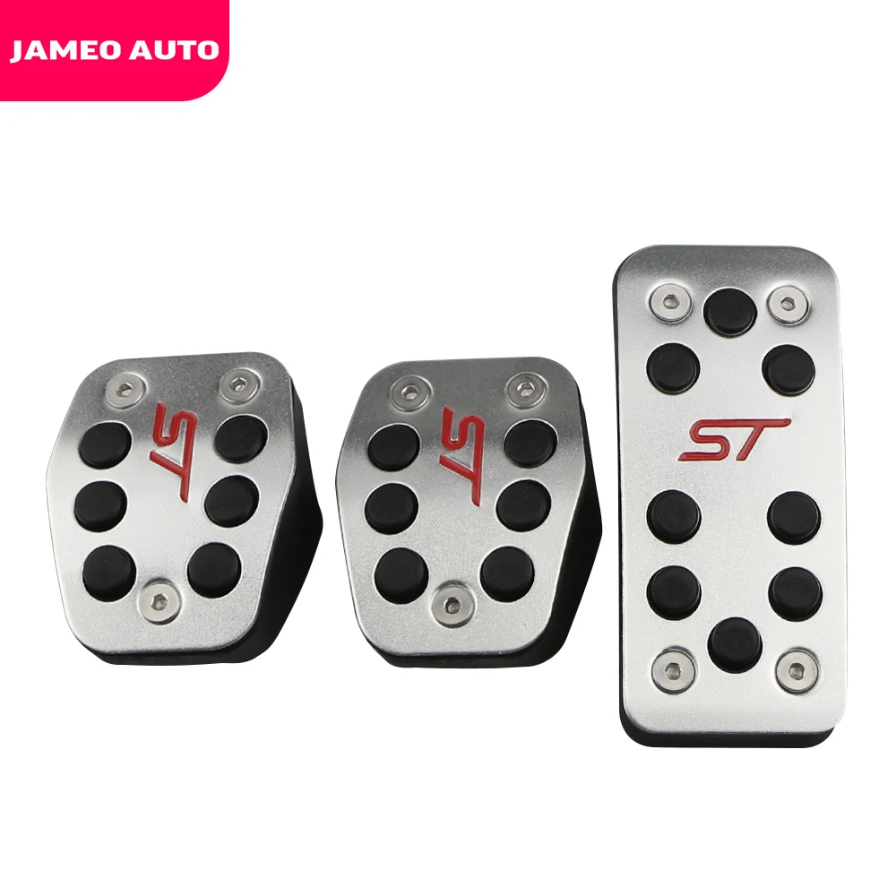 Jameo из нержавеющей стали автомобильные покрытия для педалей Ford Focus 2 3 4 MK2 MK3 MK4 Kuga