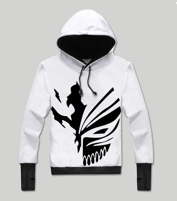 2019 зимние мужские толстовки отбеливатель пуловер аниме Kurosaki Ichigo в стиле хип-хоп