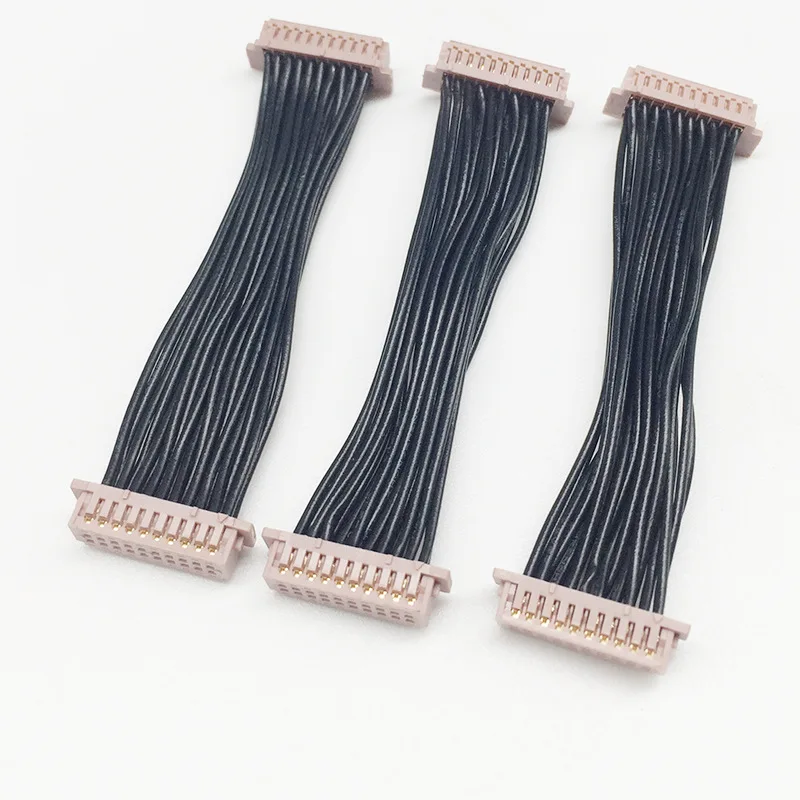 

28AWG 150MM DF13 1.25mm Pitch DF13 Series 1.25 mm DF13-20DS-1.25C 2X10P Connector Wire Harness double head customization made