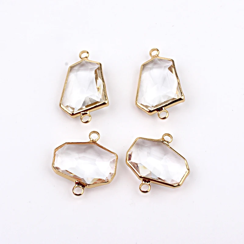 5 шт. необычный Прозрачный кристаллический браслет коннектор индивидуальное