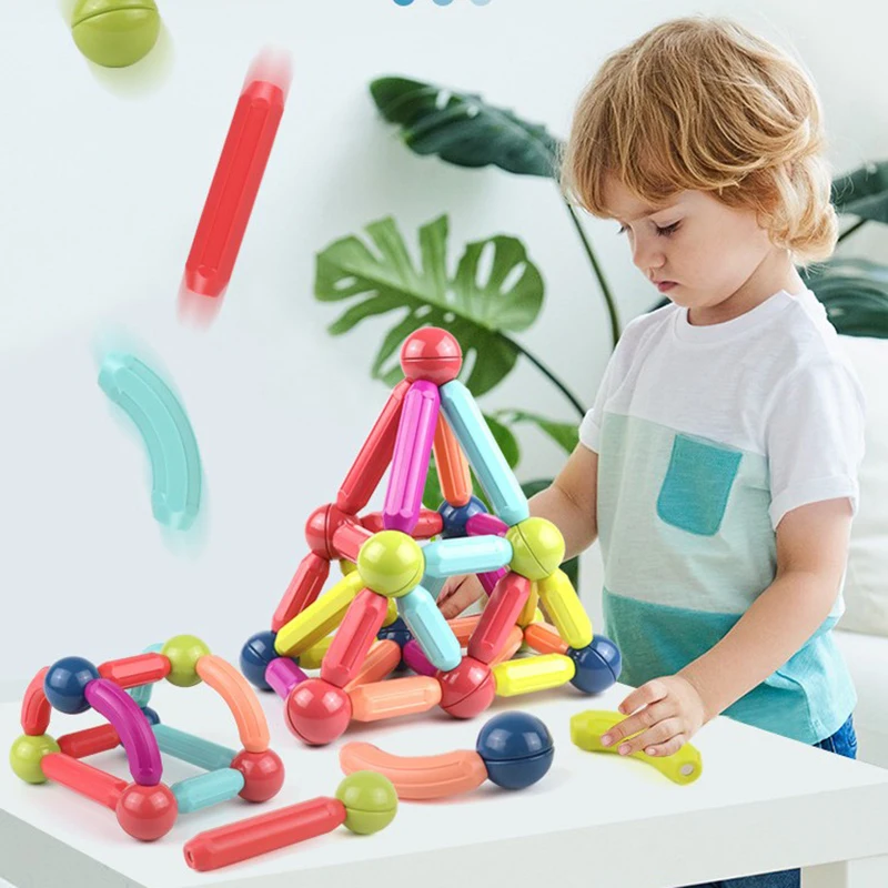 Creative Magnetic Bar Toy Stick Building Blocks game magnets children Set Kids Magnets for Bricks | Игрушки и хобби