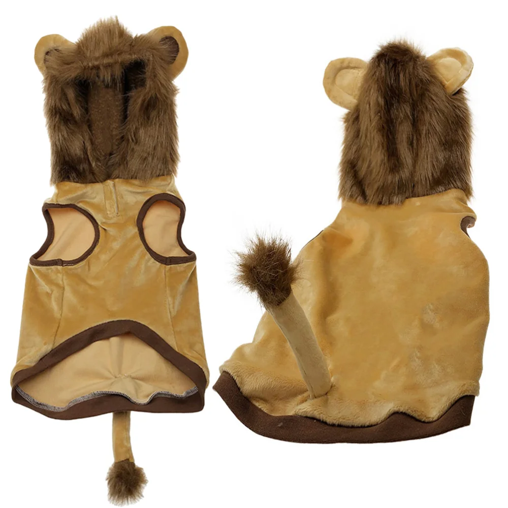 

1Pc Dog Warm Sweater Pet Costume Lion Pattern Clothes Comfortable Sweater Party Supplies Size