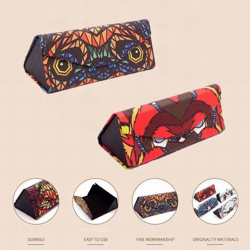 

2 Style Spectacle-Case Handmade Magnet Unisex Ladies Portable Eco-friendly Waterproof Sunglasses Case Eyeglasses Bag Folding