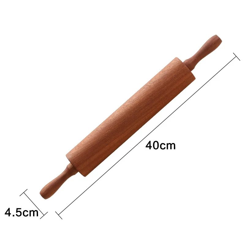 

Kitchen Rolling Pin Wooden Large Handle Pastry Dough Flour Roller Baking Tools Rouleau A Patisserie Baking Accessories DA60GMZ