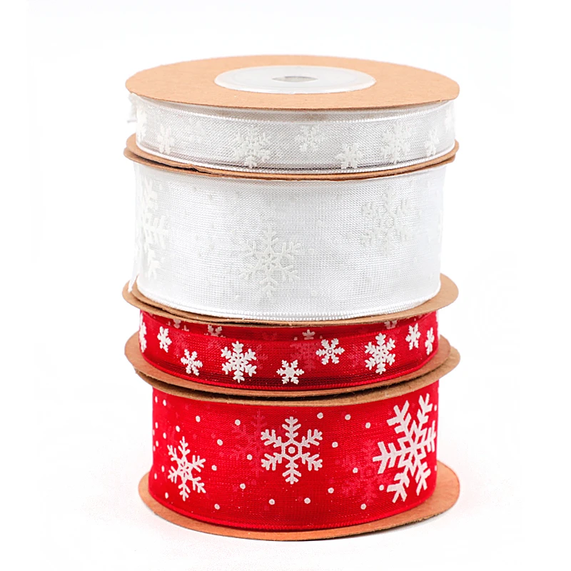 Лента из органзы в виде снежинок 10 м|Кулоны и подвески| |