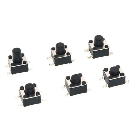 20 штук SMD 4PIN 6x6x4,3/5/6/7/8/9/10 мм микро, тактовый переключатель кнопочные переключатели 6x6x4,3 мм 6x6x5 мм-6 шт. 6x6 мм 6x6x7 мм 6x6x8 мм