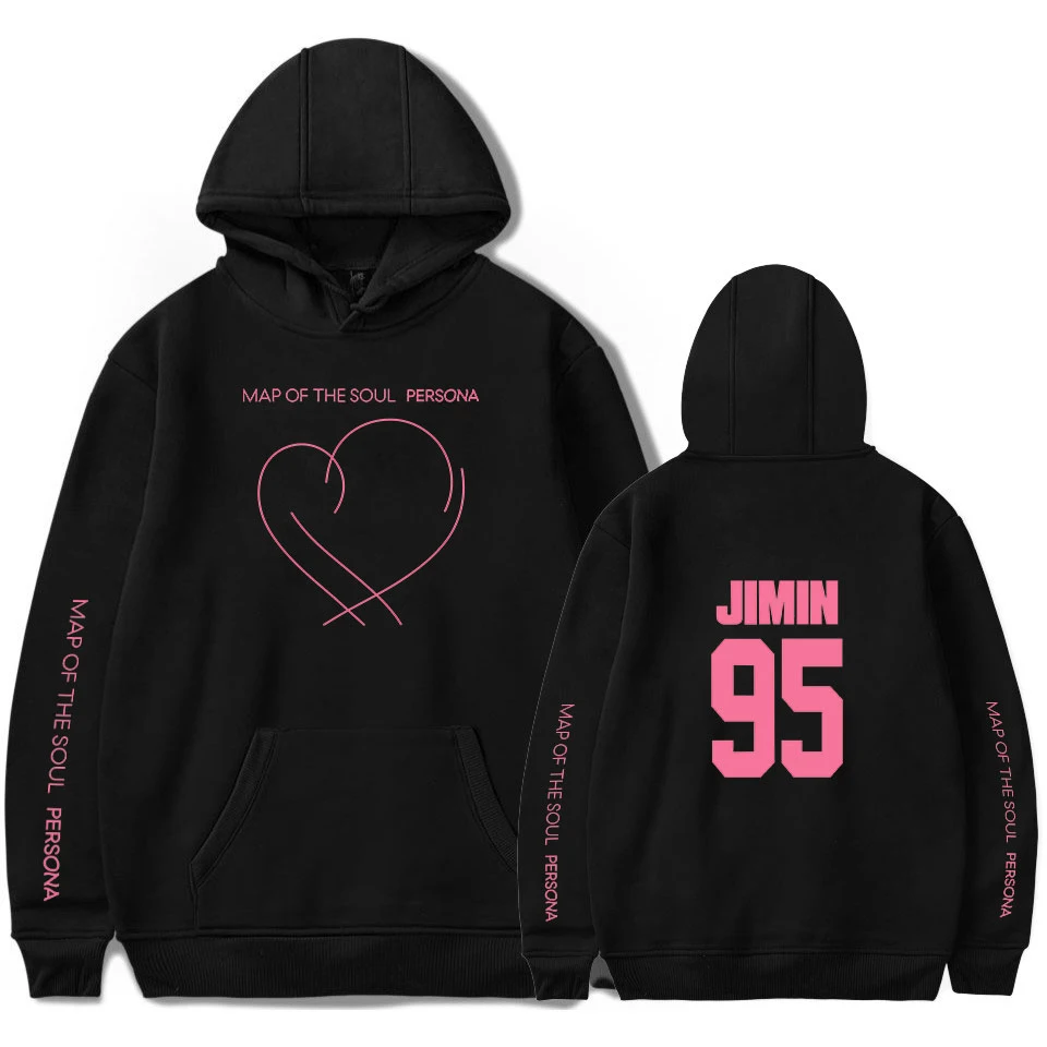 

Fashion Bangtan Boys Hoodie Kpop Clothes Casual JIMIN J-HOPE JUNG KOOK SUGA Sweatshirt Map Of The Soul Persona Hoodies Women/men