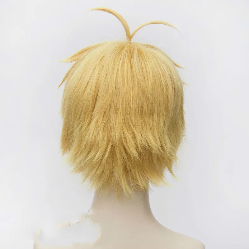 Nanatsu No Taizai The Seven Deadly Sins Meliodas короткие Многослойные желтые синтетические волосы