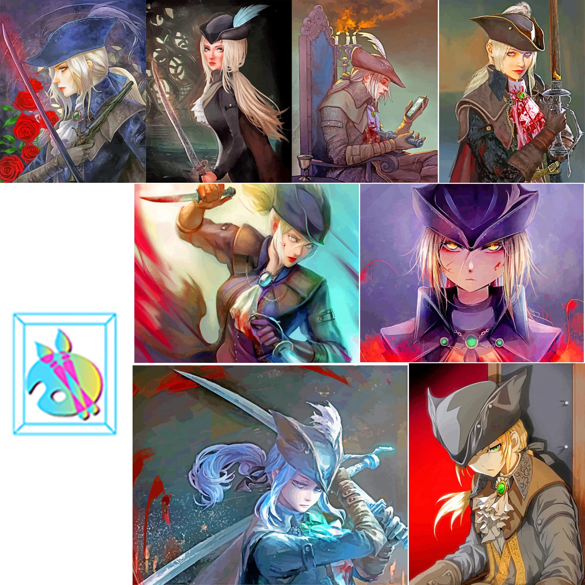

5D DIY Diamond Painting Cartoon fencing girl Kit Full Drill Embroidery Scenery Mosaic Art Picture of Rhinestones Home Decor