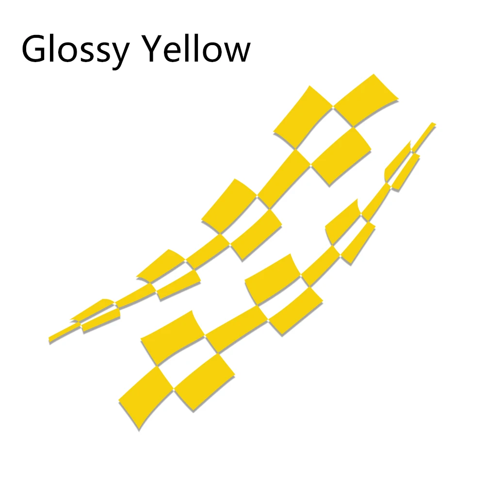 Glossy Yellow 2 шт., 250 см x 58 см, стильные автомобильные наклейки, автомобильные наклейки с длинными боковыми полосками, виниловая пленка для автомобиля, сделай сам, наклейки, тюнинг автомобиля, аксессуары - Название цвета: Glossy Yellow