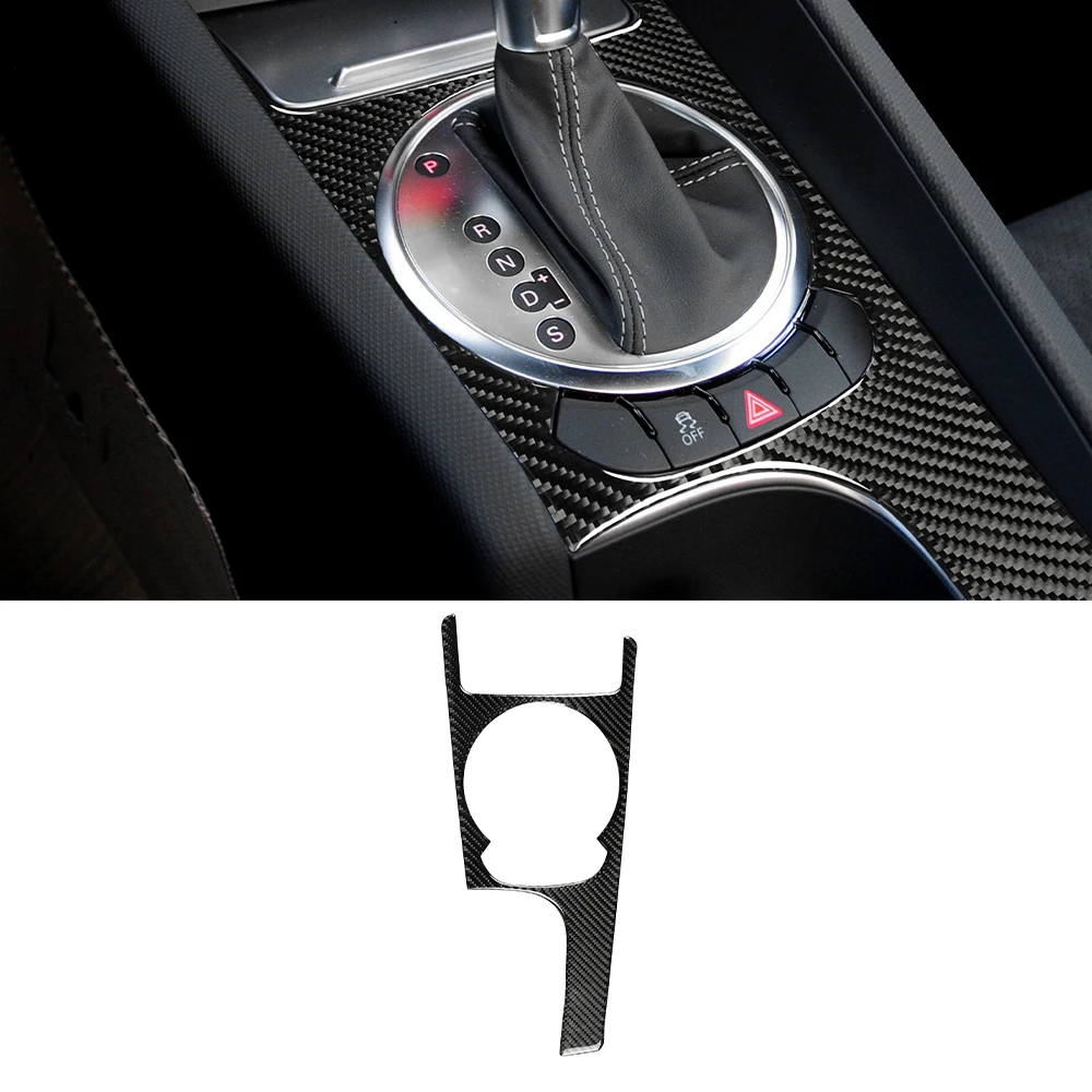 

for Audi TT 8n 8J MK123 TTRS 2008-2014 Gear Shift Decoration Cover Sticker Decal Trim Car Interior Accessories Carbon Fiber