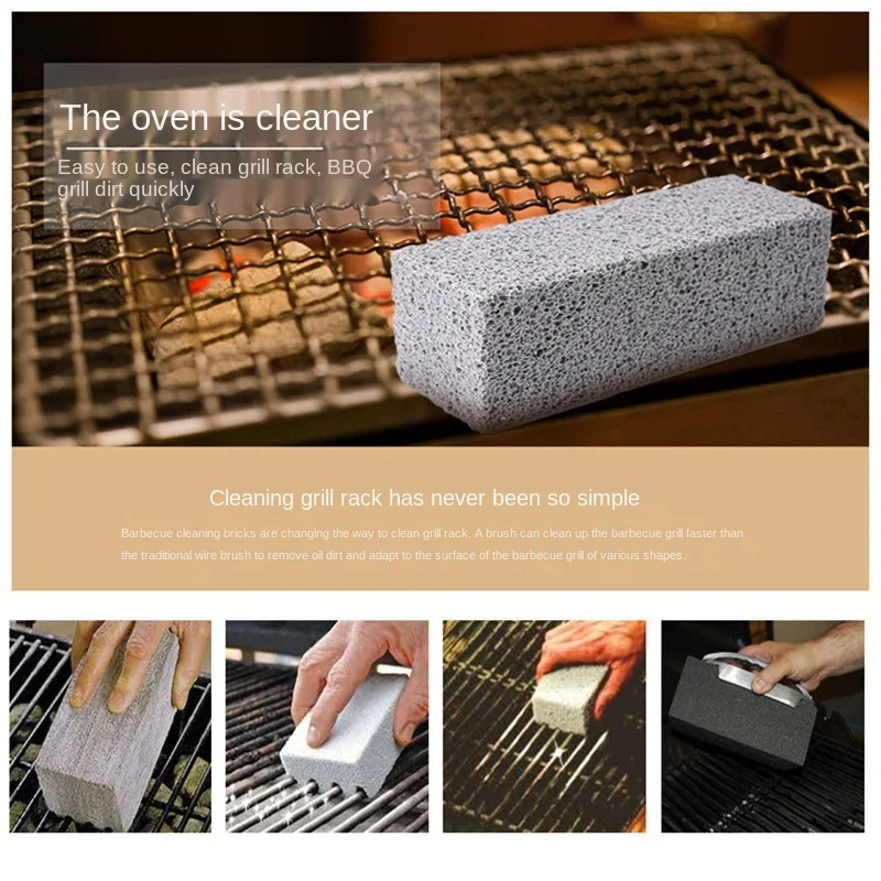 

BBQ Grill Cleaning Brick Block Barbecue Cleaning Stone BBQ Racks Stains Grease Cleaner BBQ Tools Kitchen Accessories Gadgets