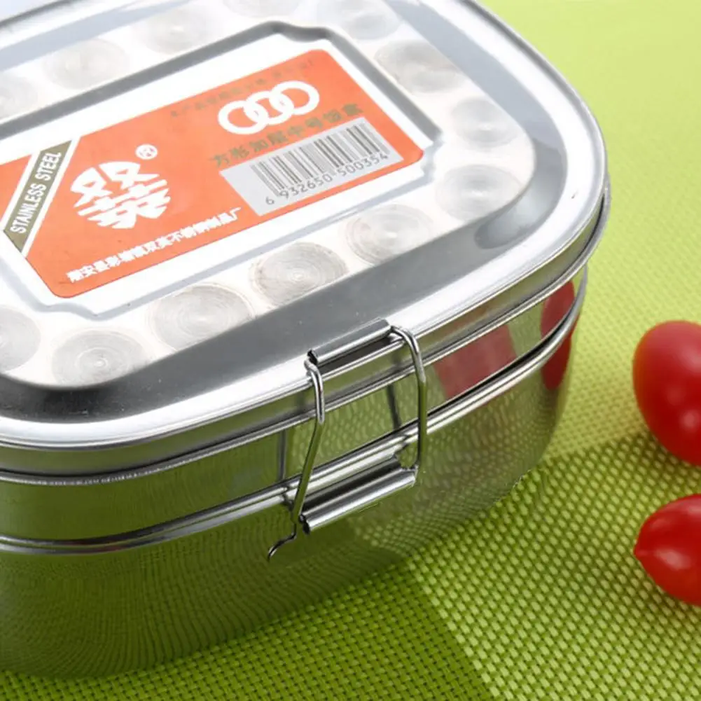 Контейнер для хранения пищевых продуктов двухслойный студентов из нержавеющей