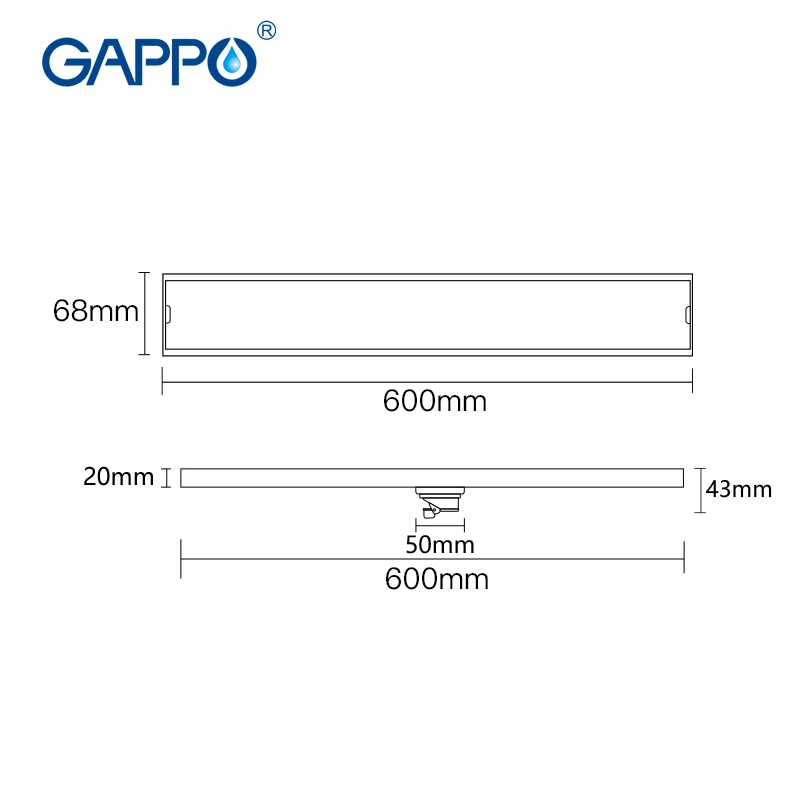 GAPPO сливы из нержавеющей стали анти запах Слив отходов ванная комната слив воды