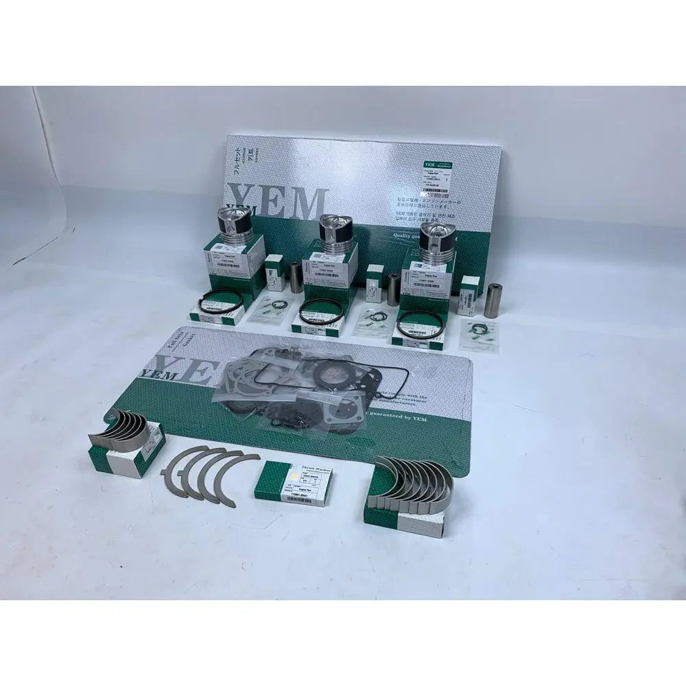 New Aftermaket Engine Part 3TN72 Repair Kit With Overhual Gasket Set Piston Rings Bearings For Yanmar
