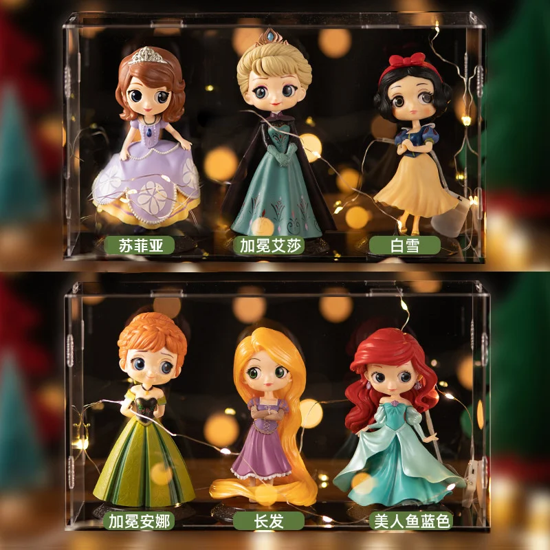 Disney Aisha-figura de Blancanieves hecha a mano, mu&ntilde;eco del extra&ntilde;o destino Aisha, Blancanieves y hielo, caja ciega, juguete para chica Sophia-4