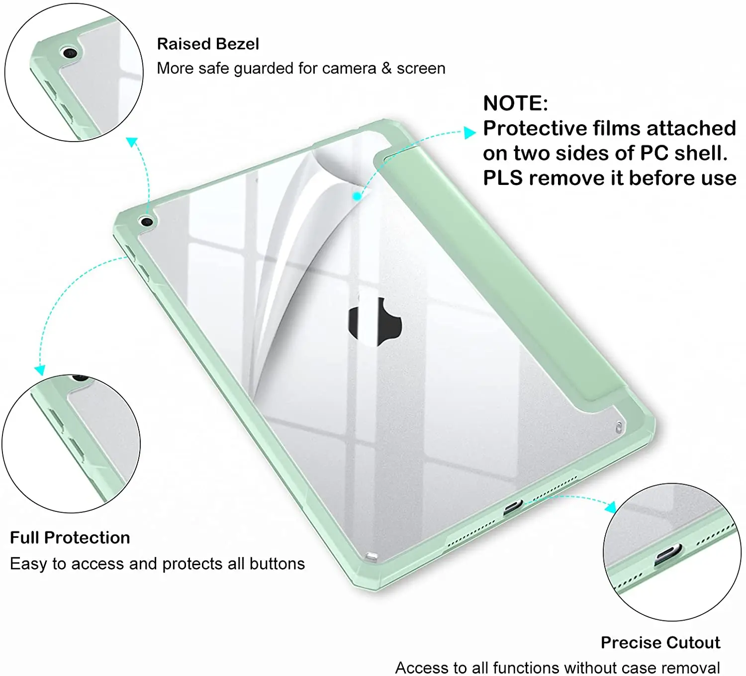 

2021 For iPad Pro 12.9 Case 2020 iPad Pro 11 M1 Case 2019 iPad 10.2 7th 8th 5 6 Gen for iPad Air 4 10.9 Case Pencil Holder Cover