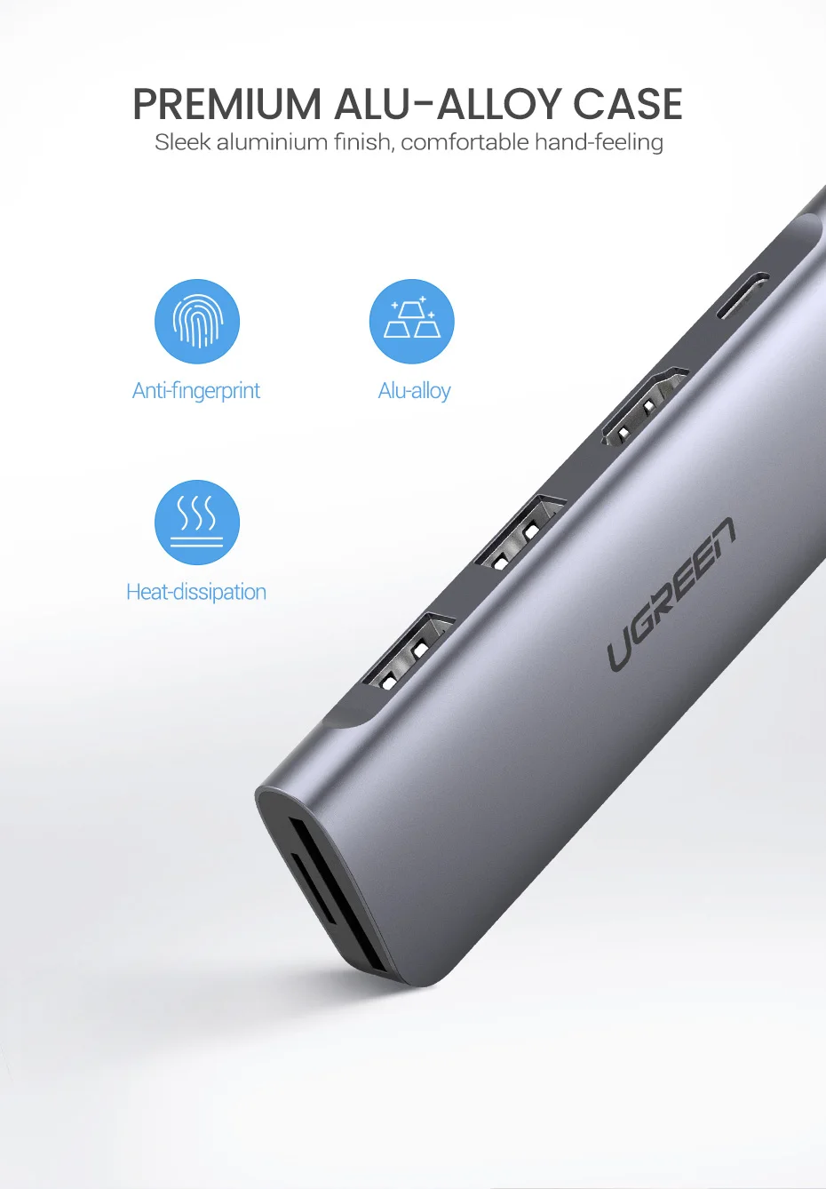 Ugreen USB C концентратор type C к Мульти USB 3,0 концентратор HDMI адаптер док-станция для MacBook Pro huawei mate 30 USB-C 3,1 разветвитель порт type C концентратор