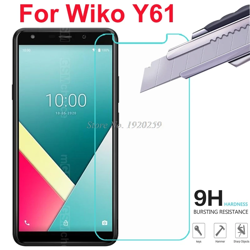 2 шт. закаленное стекло для Wiko Y61 W-K560 Высококачественная защитная пленка 9H Взрывозащищенная защитная пленка для Wiko y61