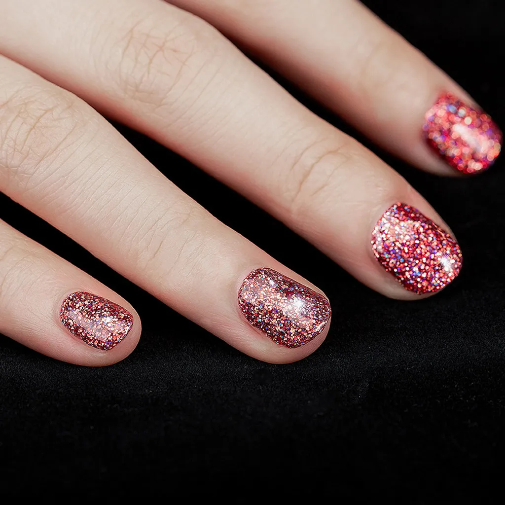 Новый гель для ногтей мигающий Радужный Клей клей лак фейерверк дизайн