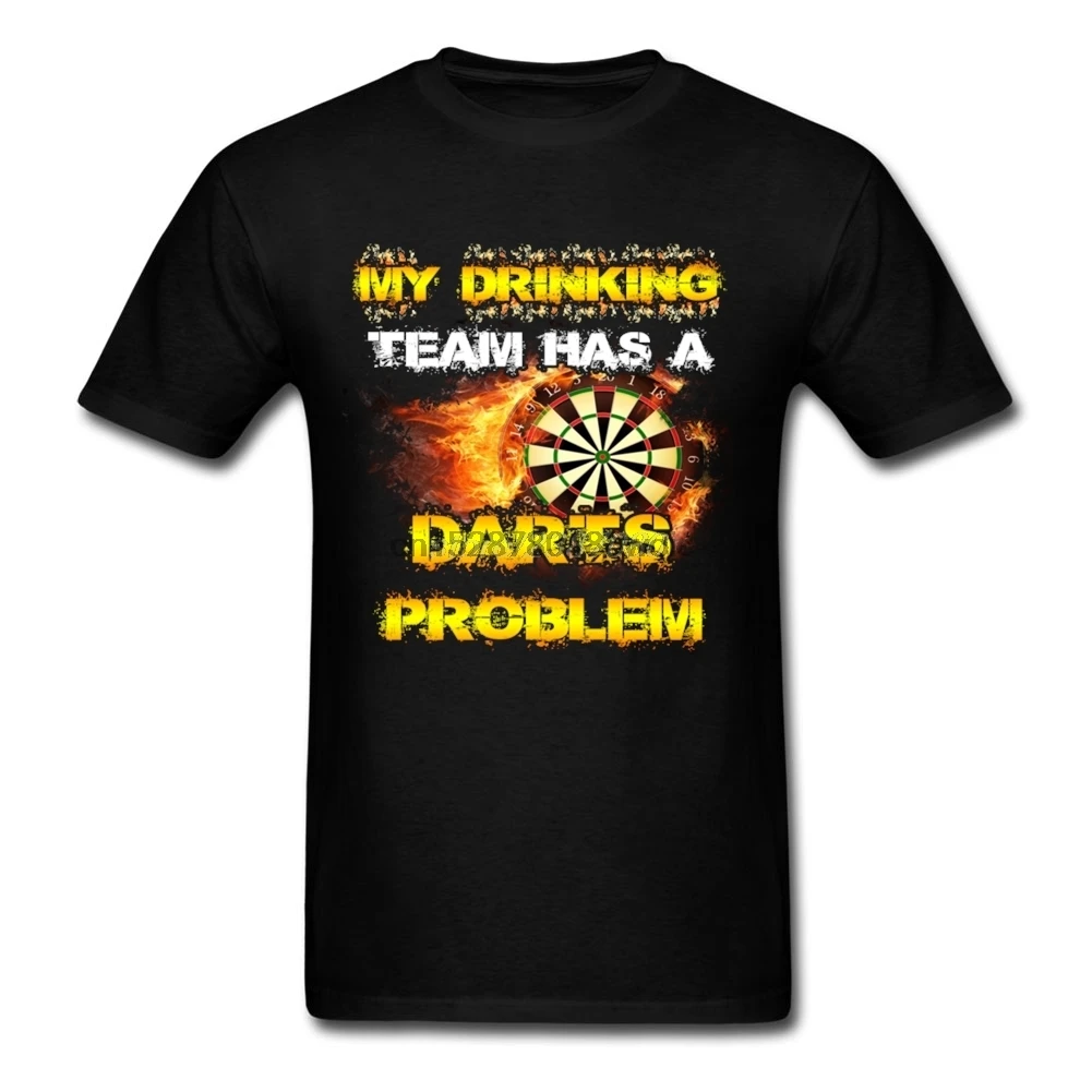 Дартс мой drinking Team футболка для мужчины/женщины натурального хлопка Лидер продаж