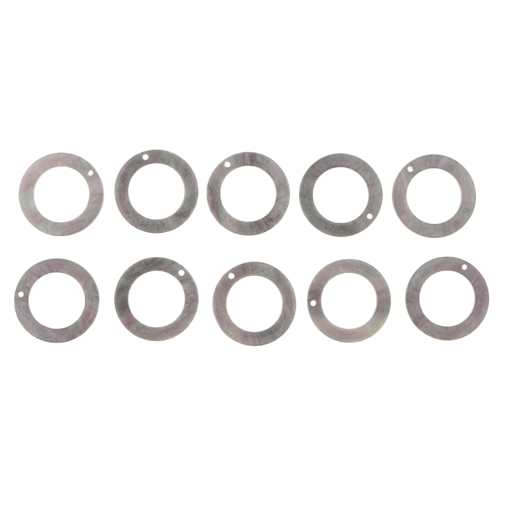 

10pcs Circle Round Acetate Acrylic Pendant DIY Earrings Dangle Bead