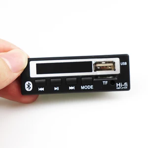 Плата декодера MP3, Bluetooth 5,0, MP3 плеер, модуль декодера MP3 Bluetooth WMA WAV, аудиоаксессуары с FM-радио, цветной экран 12 В