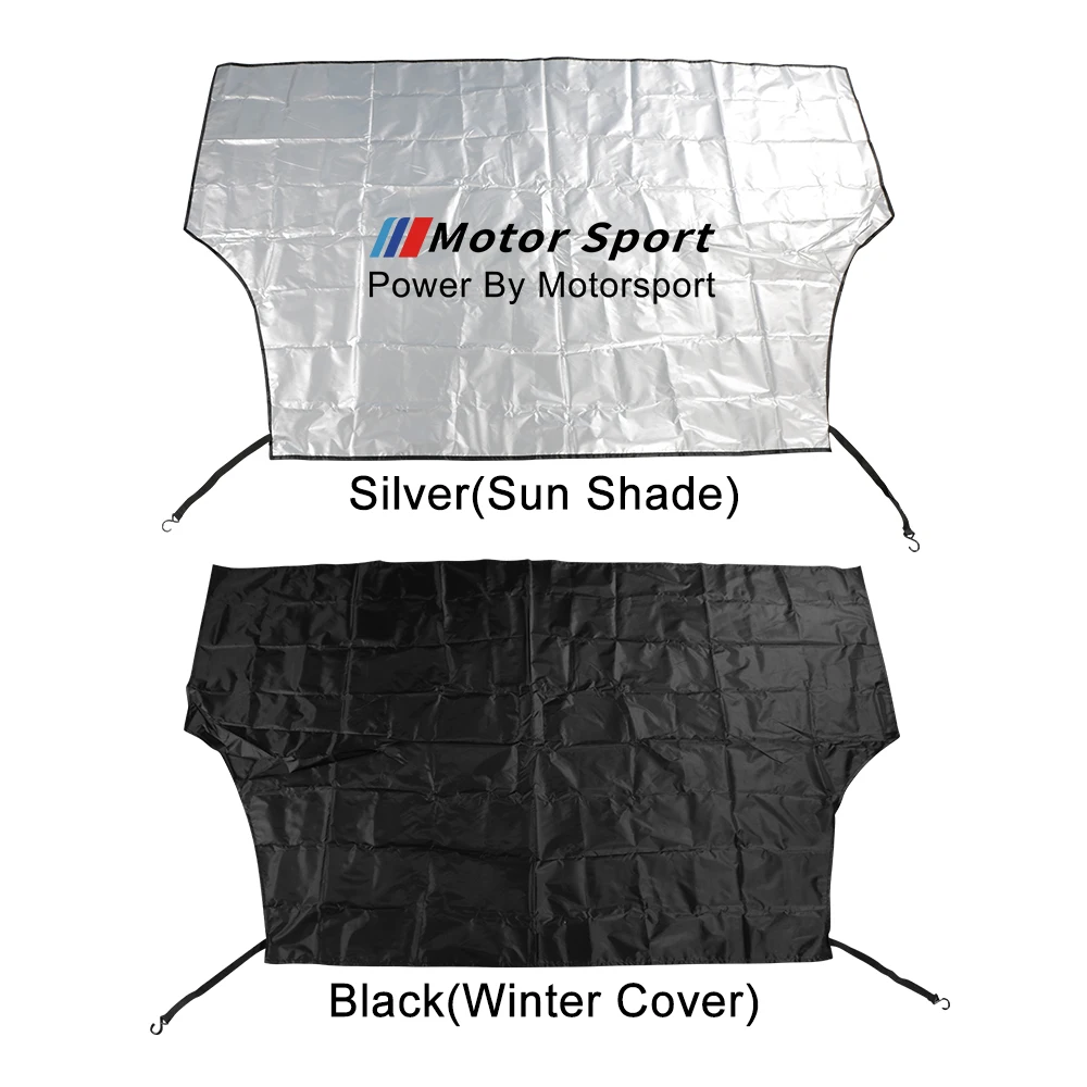 

For BMW F10 F20 F30 X5 X6 X7 G30 E39 E46 E60 E70 E90 E92 Motorsport Auto Accessories Car Windshield Snow Block Sunshade Cover