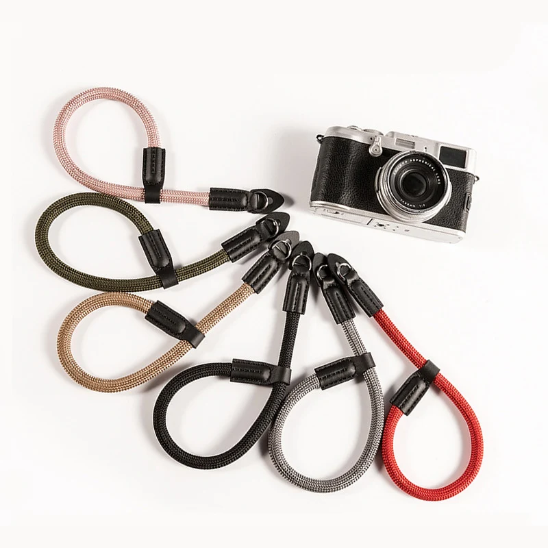 Handmade nylon Digital Camera Wrist Hand Strap Grip Paracord Braided Wristband for Fuji X-T20 X-T3 X-T2 X-E3 X-A20 X-A7 A5 X-T30 |