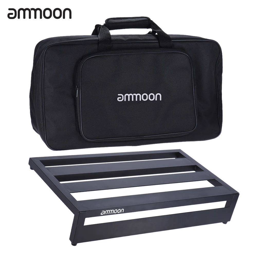 Ammoon DB 3 Портативный гитарная педаль доска Pedalboard Алюминий сплав с сумкой педали и