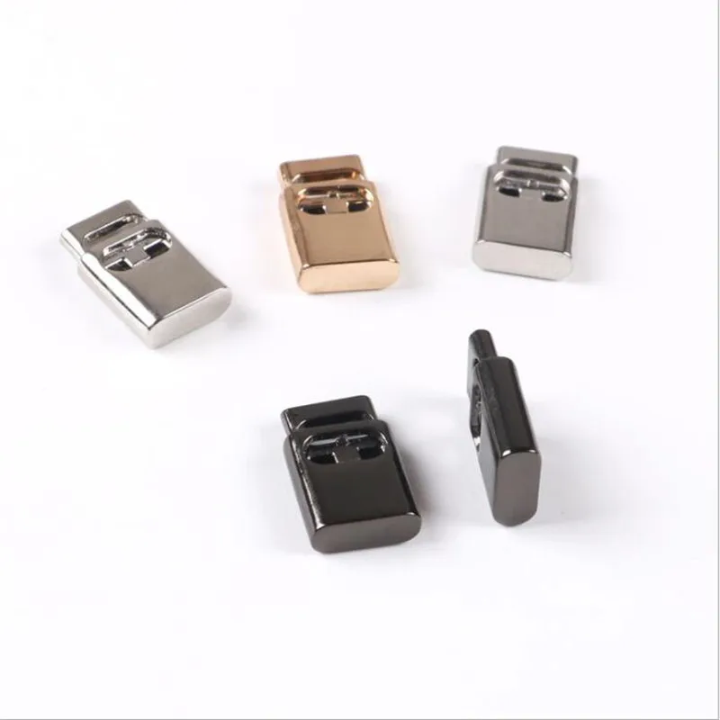 

Metal Elastic Adjuster Buckle Stoppers Cord Locks Toggle Claps Buckle Sportswear Shoelace Bag Accessories 30pcs