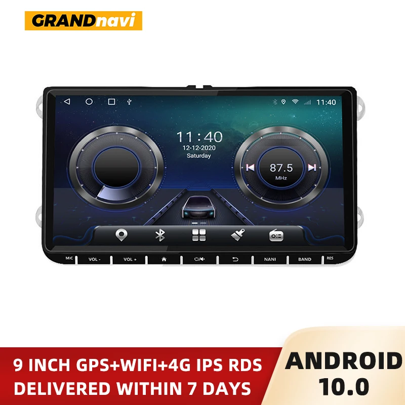 

Автомагнитола для VW, мультимедийный плеер на Android, с 9 "экраном, GPS, Wi-Fi, для Volkswagen Golf, Touran, Skoda Octavia Yeti, типоразмер 2DIN