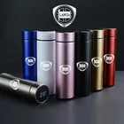 Вакуумная чашка для воды из нержавеющей стали с интеллектуальным дисплеем, температурой и логотипом, 500 мл, для Lancia Delta Ypsilon Lybra Musa Kappa