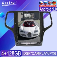 128g carplay px6 android 9 gps navi car multimedia radio player for jeep grand cherokee 2014 2018 head unit 1 din auto audio