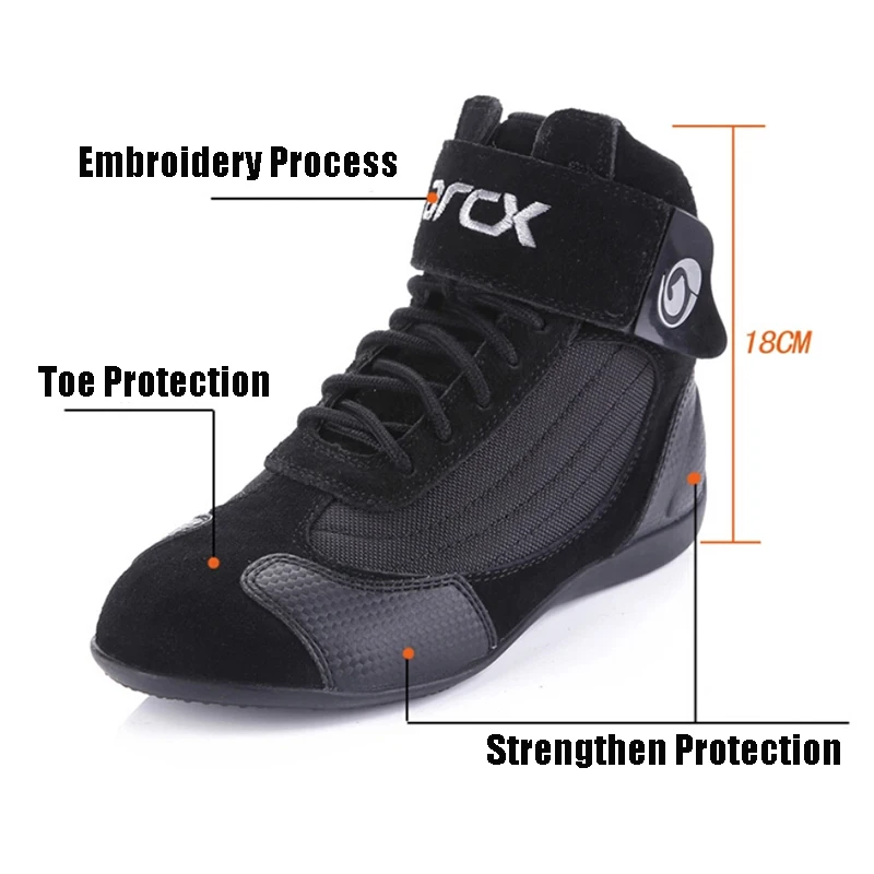 Уличные мотоциклетные ботинки ARCX из натуральной коровьей кожи ботильоны для