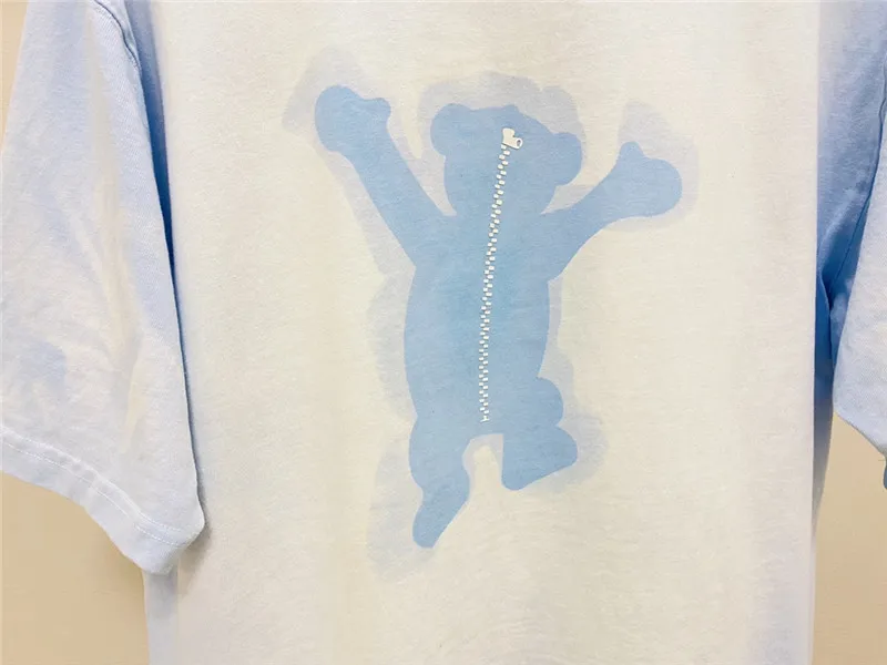 

2020ss Faded bear Welldone Tie Dye T-shirt Men Women 1:1 Best Quality We11done T shirts Tops Tee harajuku men clothing