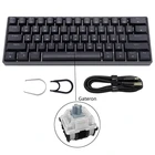 Портативная игровая клавиатура SK61 с RGB-подсветкой, механическая, проводная, 60% клавиш