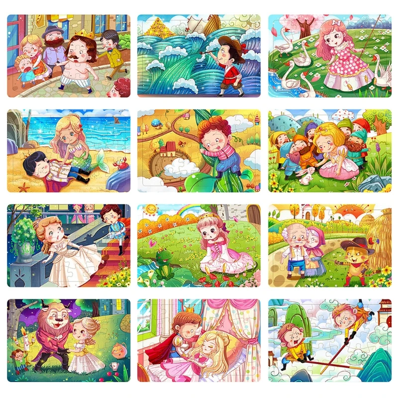 

K1KC 30 шт. для раннего развития, деревянный мультяшный рисунок, семейный игровой набор, игрушечный набор, развивающая головоломка, Детская мул...