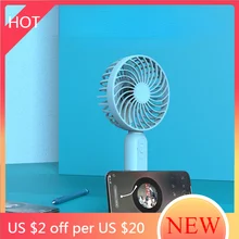 Mute Cooler Fan Portable Electric Parts Pocket Mini Fan Fold Mobile Phone HolderCharging Ventilador Travel Accessories AG50SZ